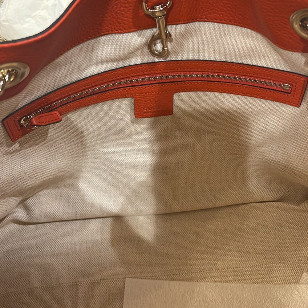 Burnt Orange Gucci Soho tote NWOT - Picture 11 of 12